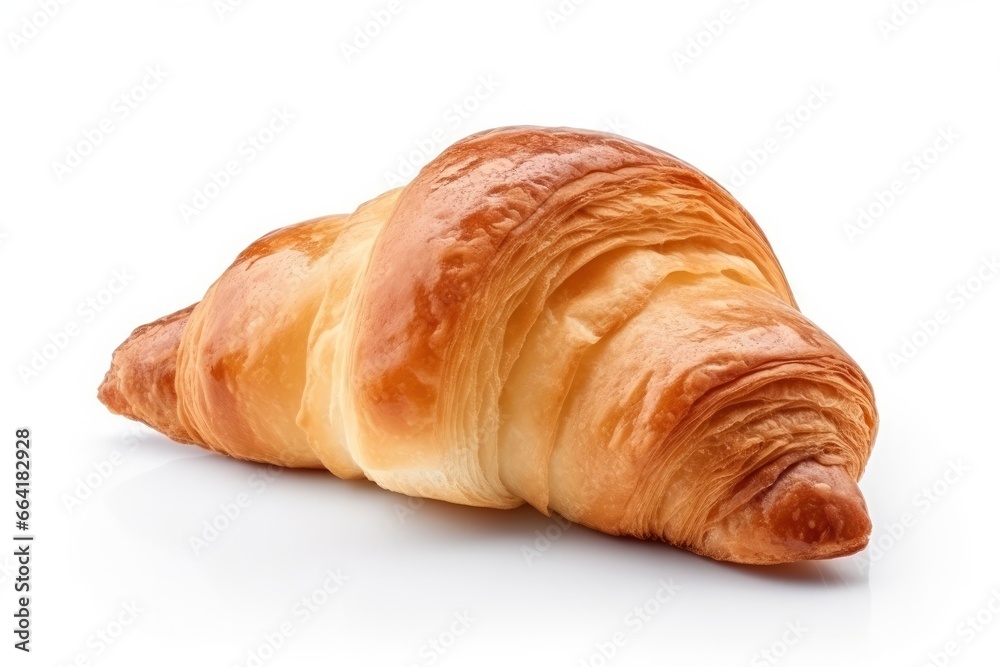 Croissant isolated on white background. Croissant isolated on white background.