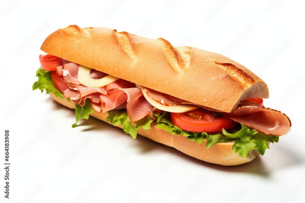 Gourmet sandwich isolated on white background. Gourmet sandwich isolated on white background.