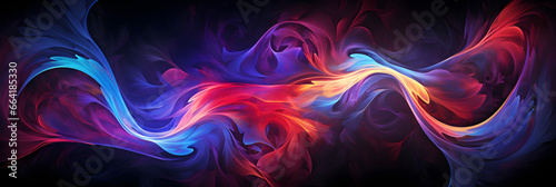 abstract glowing plasma art background banner