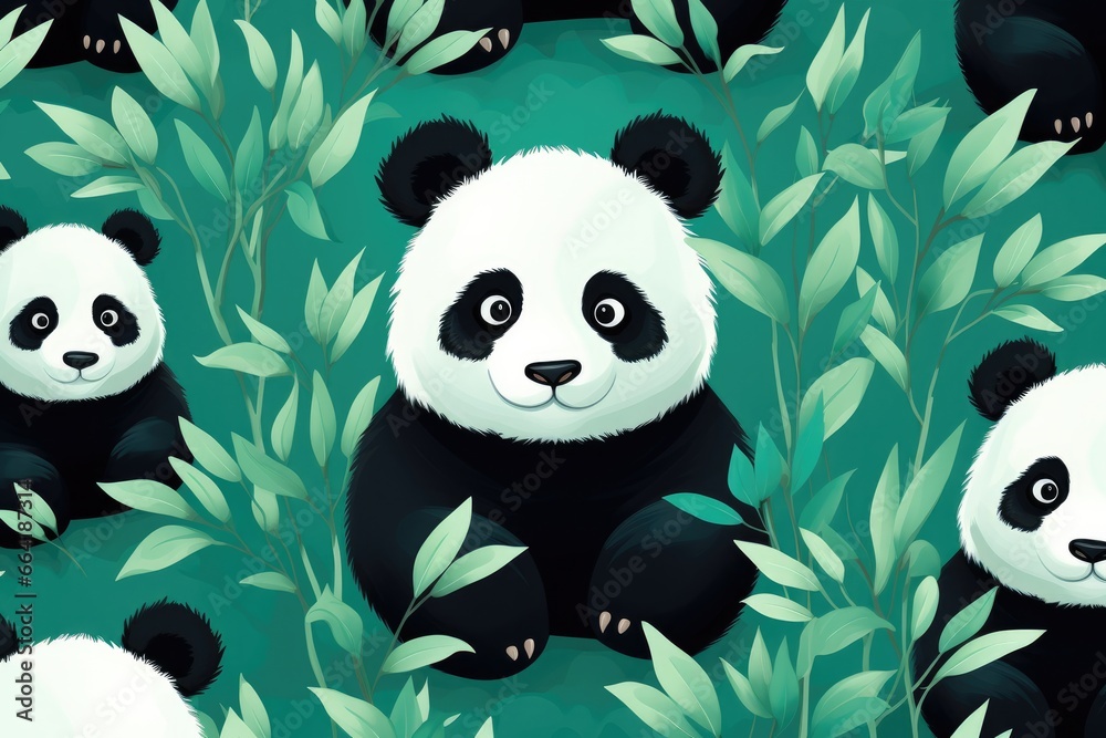 Illustration of panda bear Illustration of panda bear