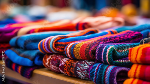Peruvian Traditional Colorful Native Handicraft