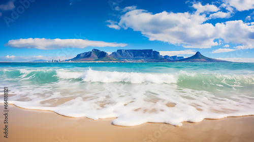 Amazing Wide Angle View of Table Mountain One of the Natural Won