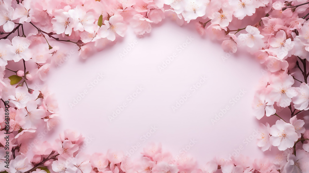 Cherry Blossom Frame Use As Background