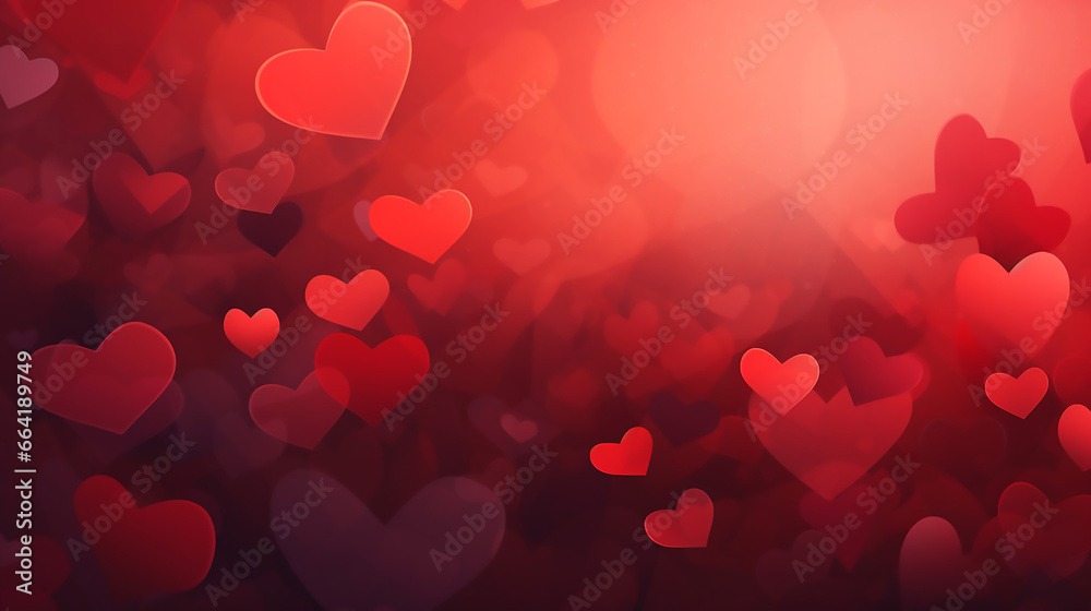 Valentines Day Abstract Background Banner