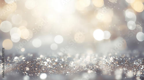 Amazing Abstract Background of Glitter Vintage Lights