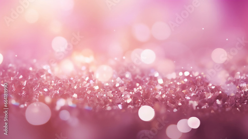 Beautiful Abstract Blur Pink Glitter Sparkle Defocused Bokeh