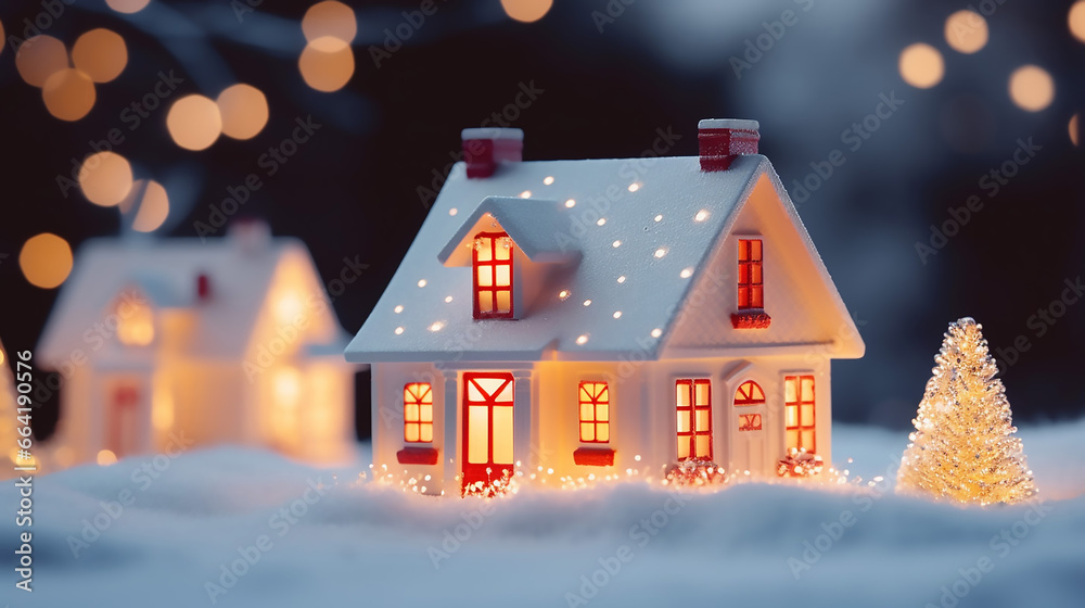 Seasonal Christmas House Lights Decoration