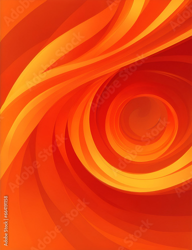 Orange waves vertical abstract background © Thanh