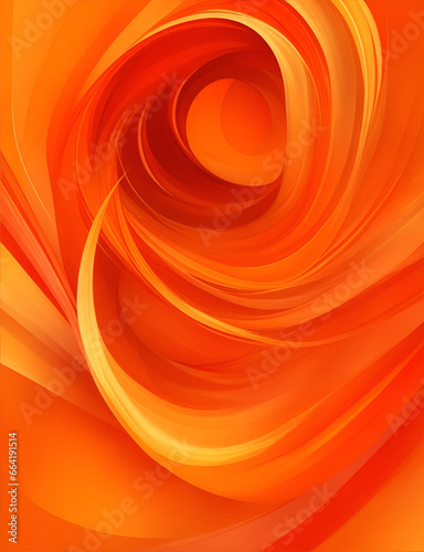 Orange waves vertical abstract background