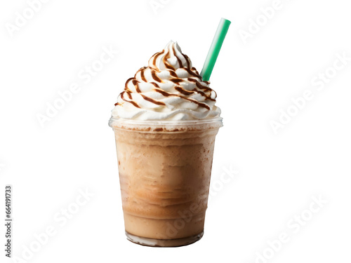 frappuccino bottle isolated on transparent background