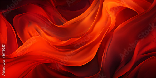 abstract flowing fire silk background banner