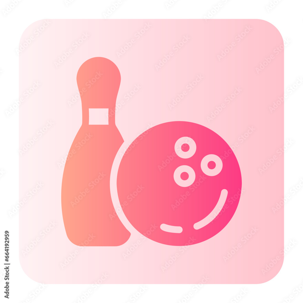 bowling ball gradient icon