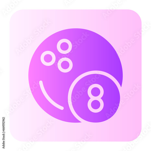 bowling ball gradient icon