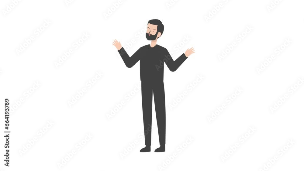 One of the speakers was standing and making gestures. One of the speakers was standing and making gestures.