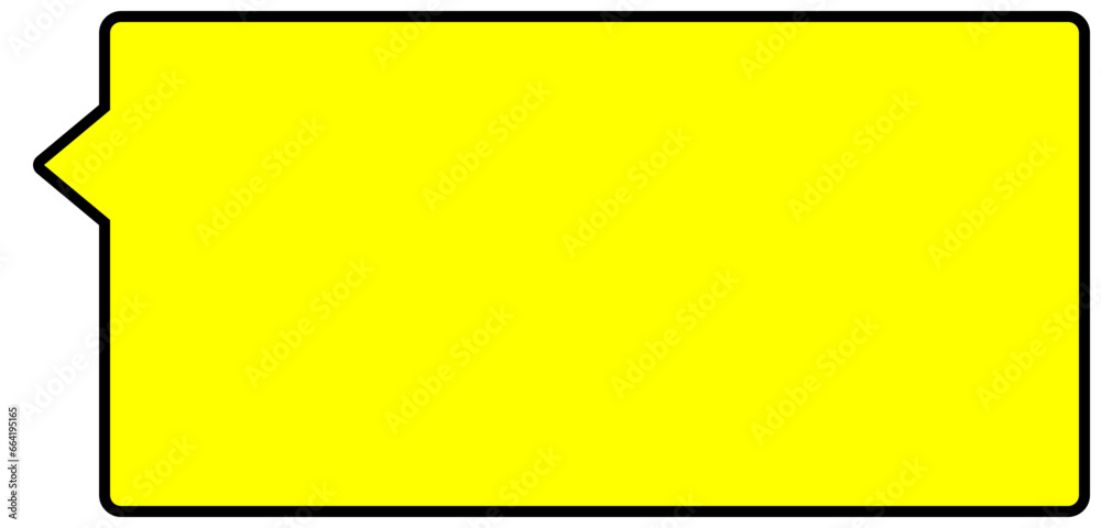 text box with exclamation mark