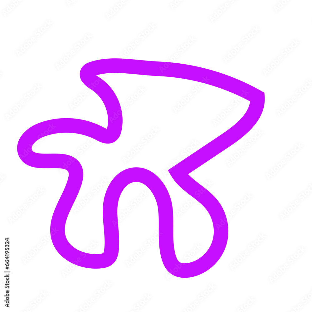 Purple outline abstract shapes vector Purple outline abstract shapes vector