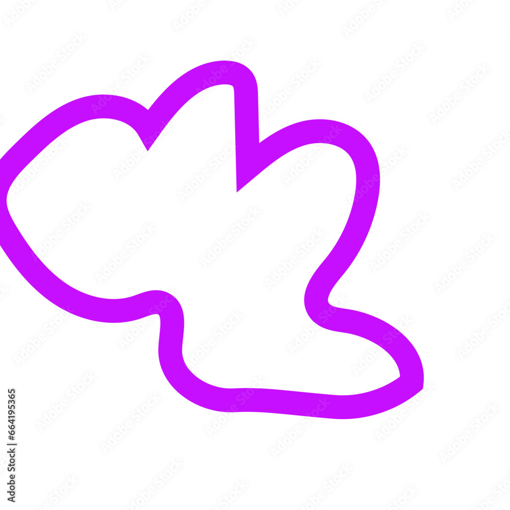 Purple outline abstract shapes vector Purple outline abstract shapes vector