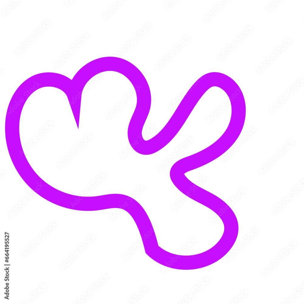 Purple outline abstract shapes vector Purple outline abstract shapes vector
