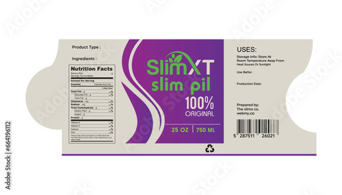 Nutrition Supplement Label Template, supplement label , dietary supplement label