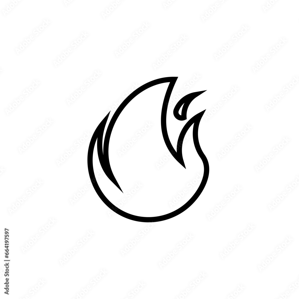 Fire icon vector Fire icon vector