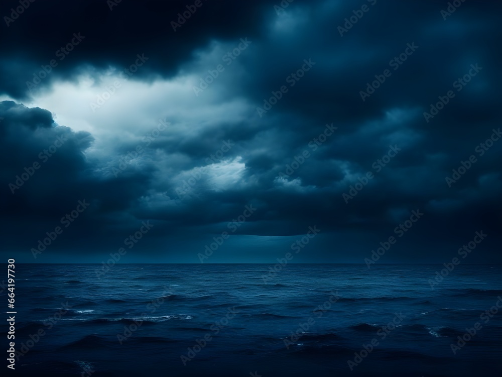 Fototapeta premium clouds over the sea