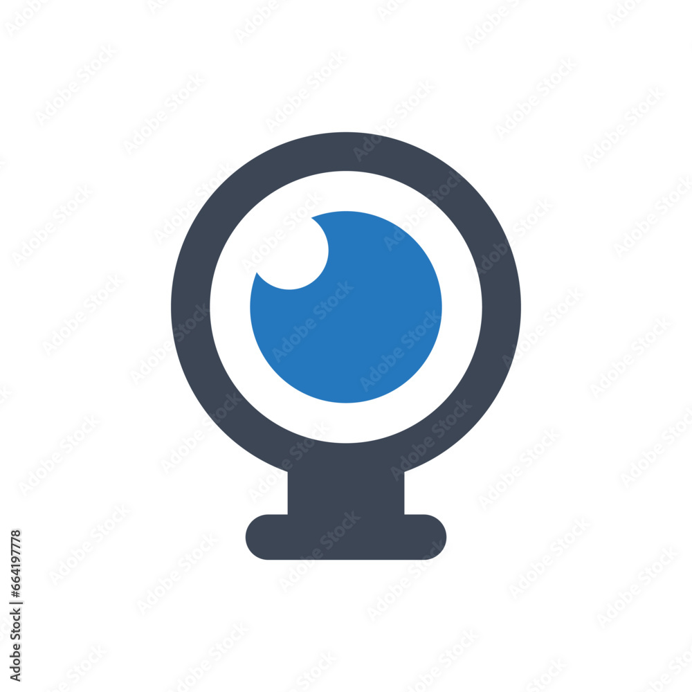 Digital webcam device vector icon Digital webcam device vector icon