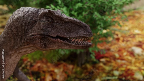 Velociraptor dinosaur in a 3D animation