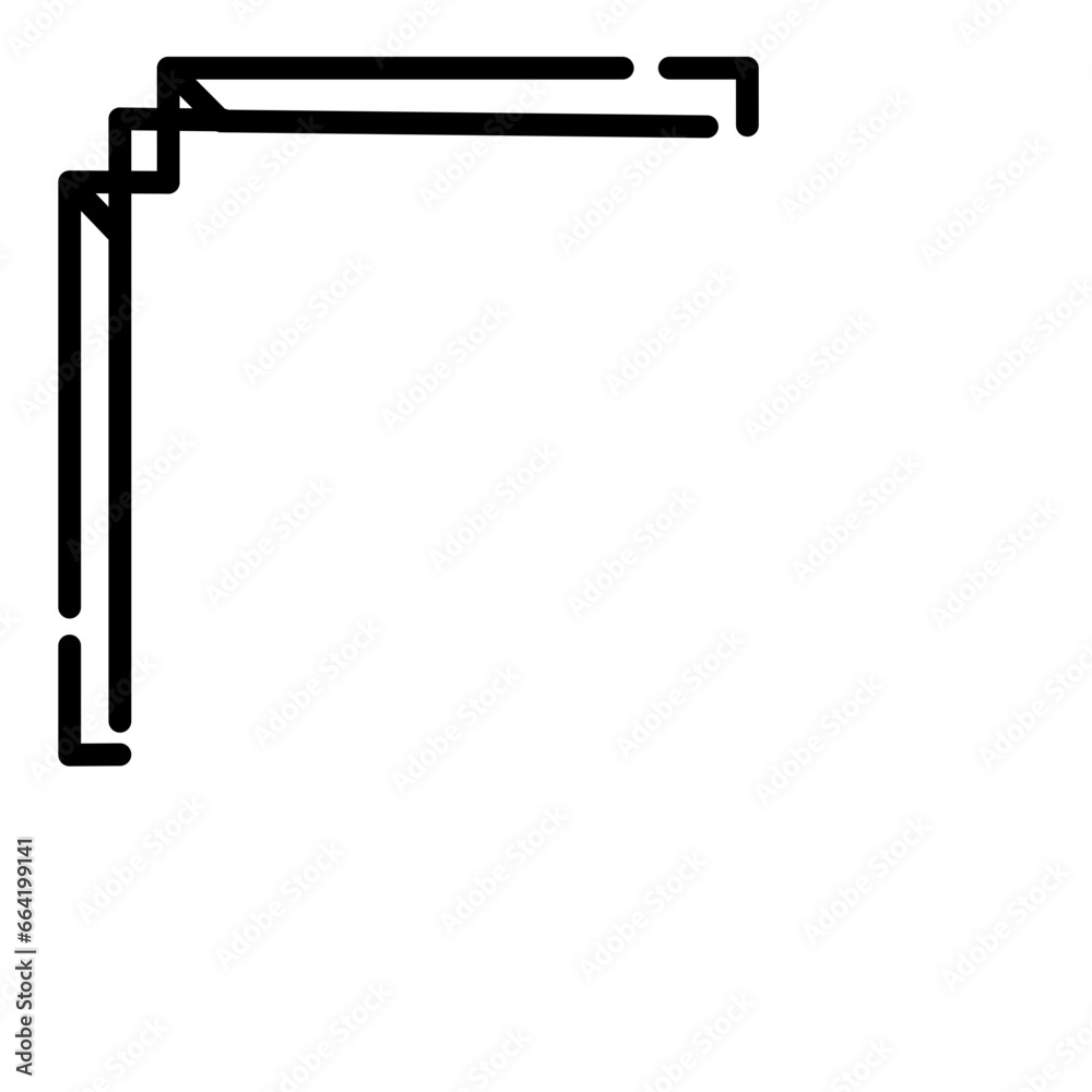 Obraz premium Corner Border Vektor