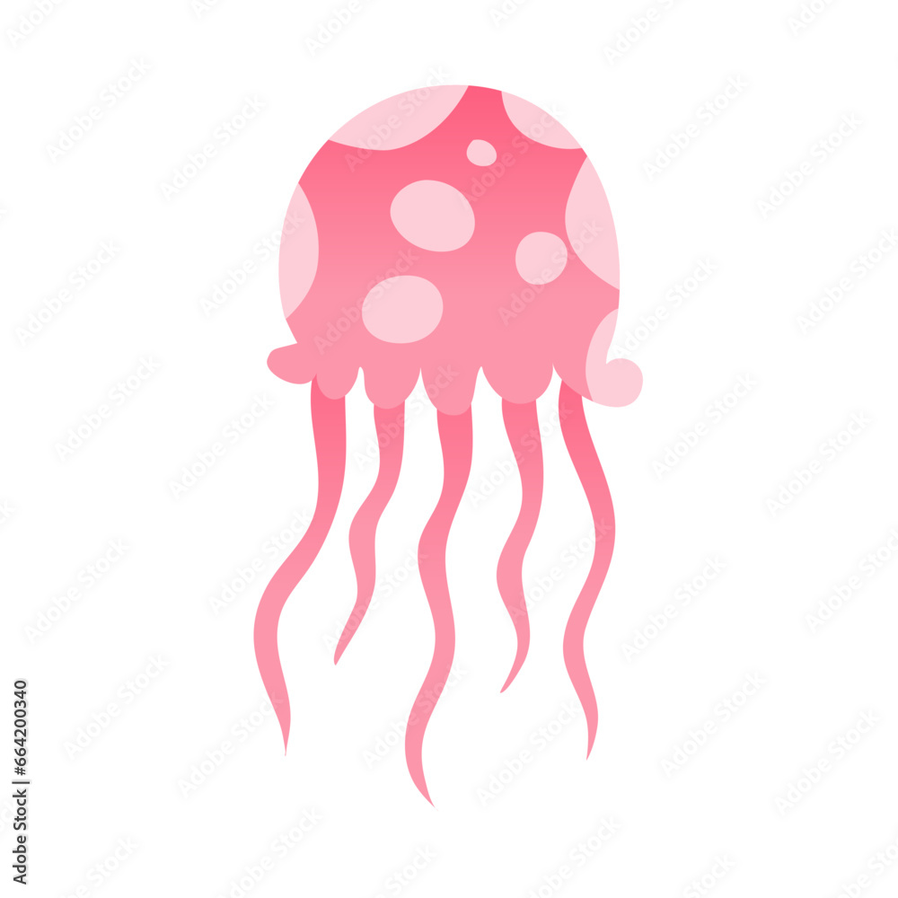 Jellyfish vector cartoon icon Jellyfish vector cartoon icon