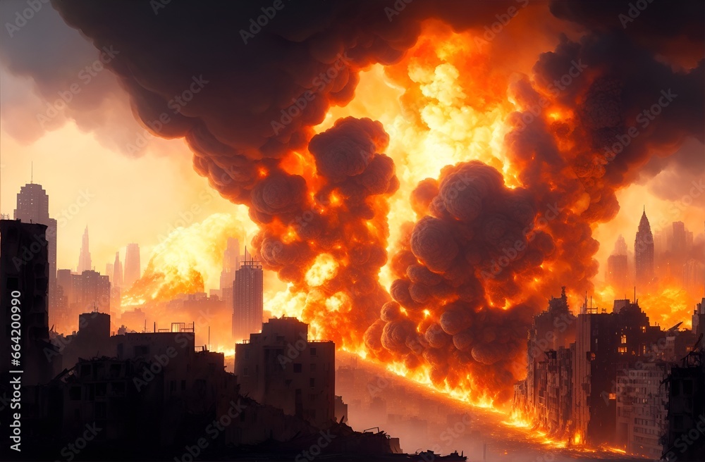 City in Chaos: The Explosive Inferno