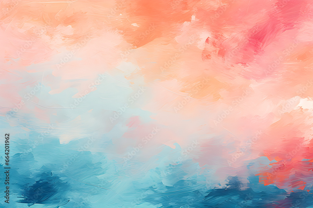 Fototapeta premium watercolor yellow and pink texture for cards, generative AI