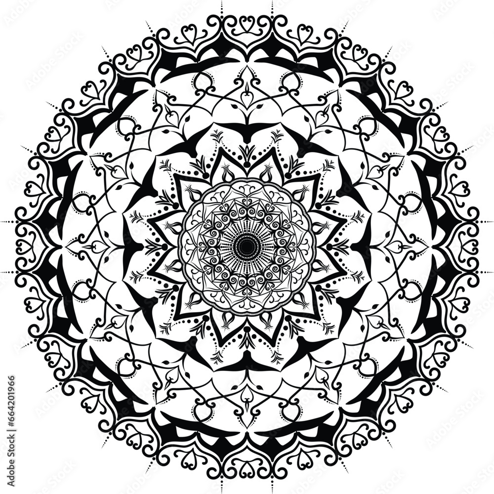 Mandala art background