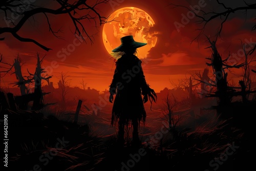 Scarecrow Illustration, High Quality