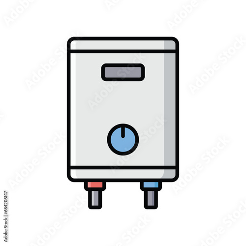 water heater icon vector design template simple and clean