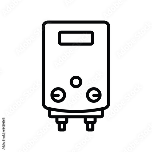 water heater icon vector design template simple and clean