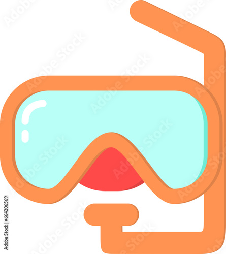 Diving equipment icon