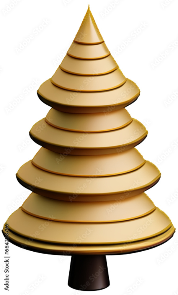 3d illustration of christmas tree icon isolated on white background. 3d icon for ui ux design 3d illustration of christmas tree icon isolated on white background. 3d icon for ui ux design