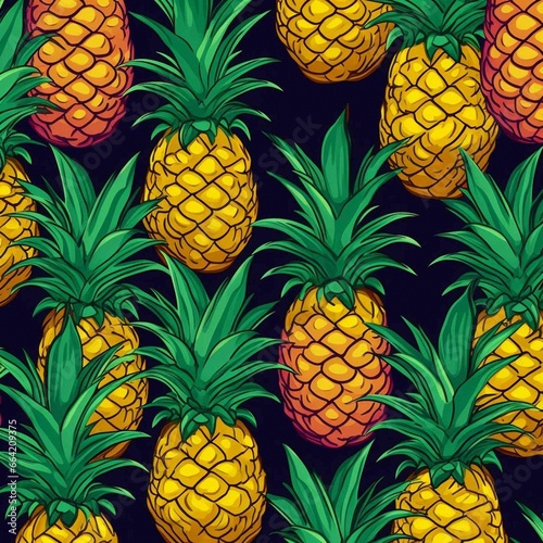 seamless pattern with ananas, fruit pattern, tropical fruit pattern, tropical juice, pattern fruit.