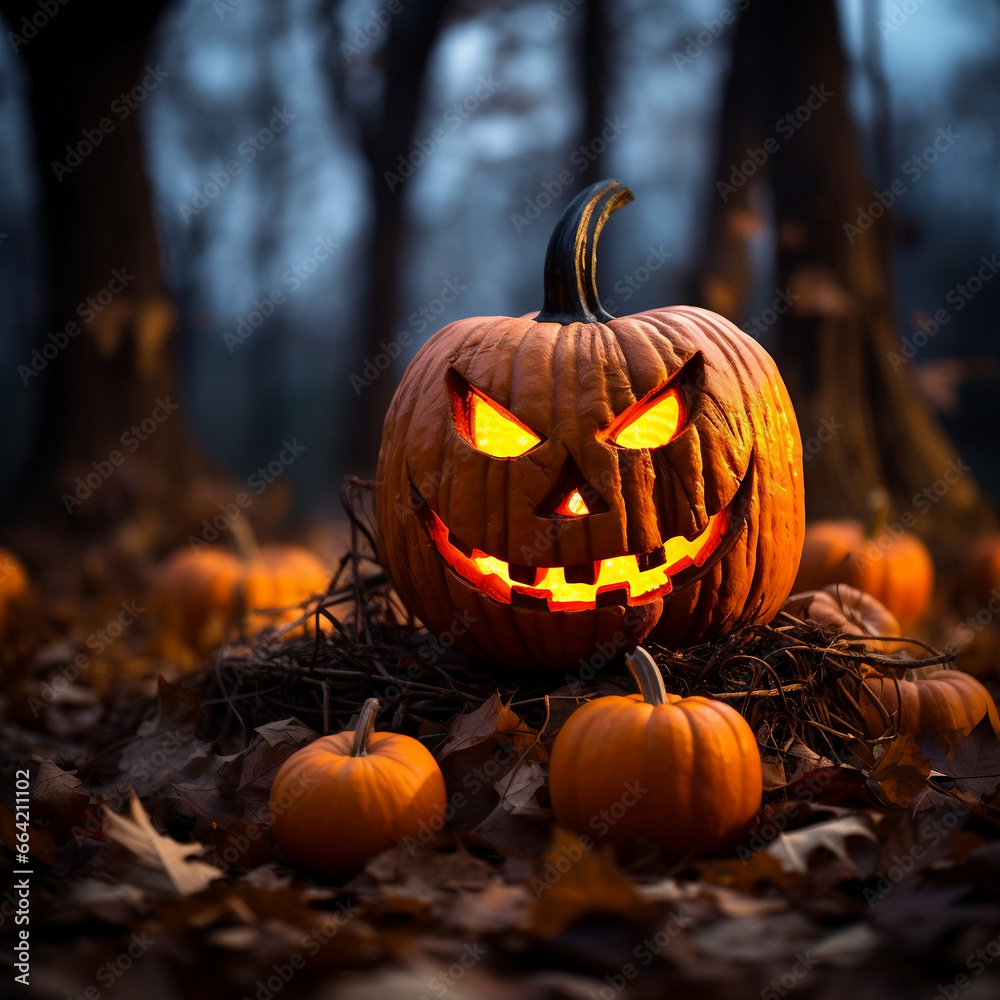 Halloween Jack-O-Lantern Pumpkin Halloween Jack-O-Lantern Pumpkin