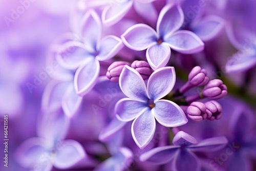Lilac blossom macro background with copy space. © Ahasanara