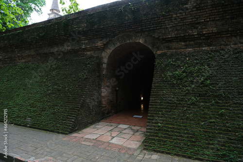 Entrance of Wat Umong at Chiang Mai province.