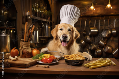 a chef dog