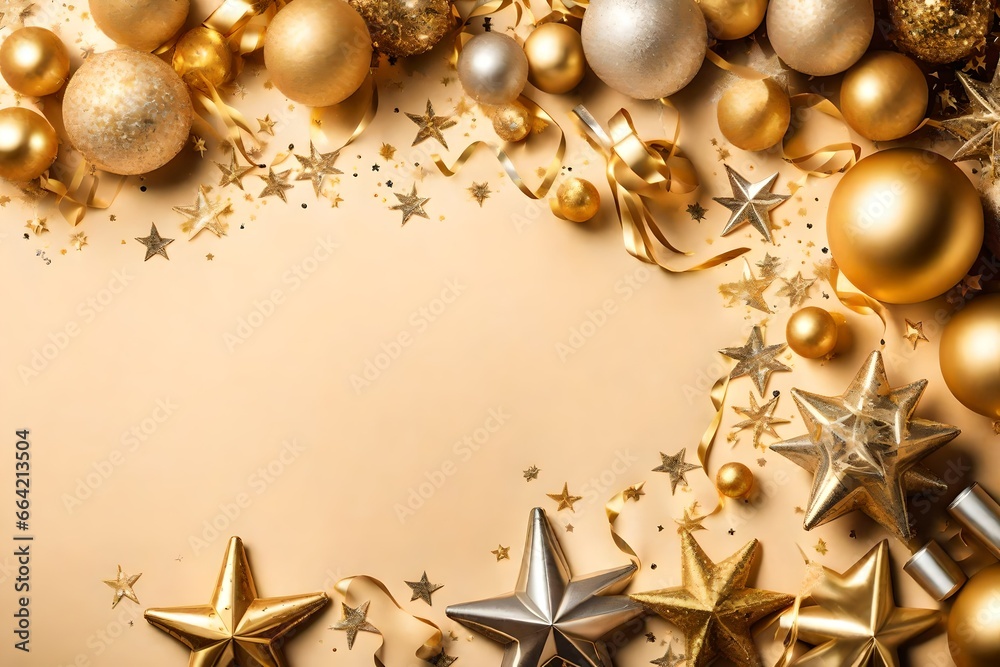 golden christmas decoration