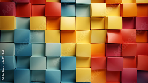 Abstract background with colorful squares