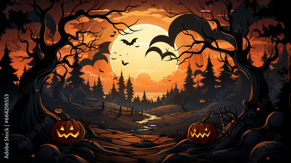 Halloween decorative background