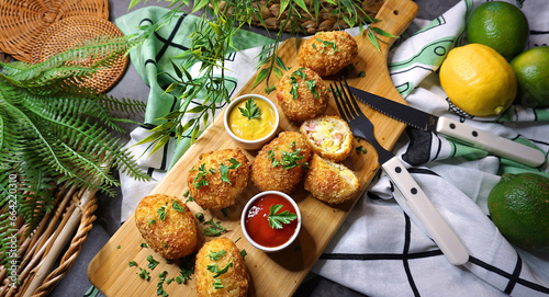 Εκτύπωση καμβά potato ham croquette (햄 감자 크로켓, 고로케)
