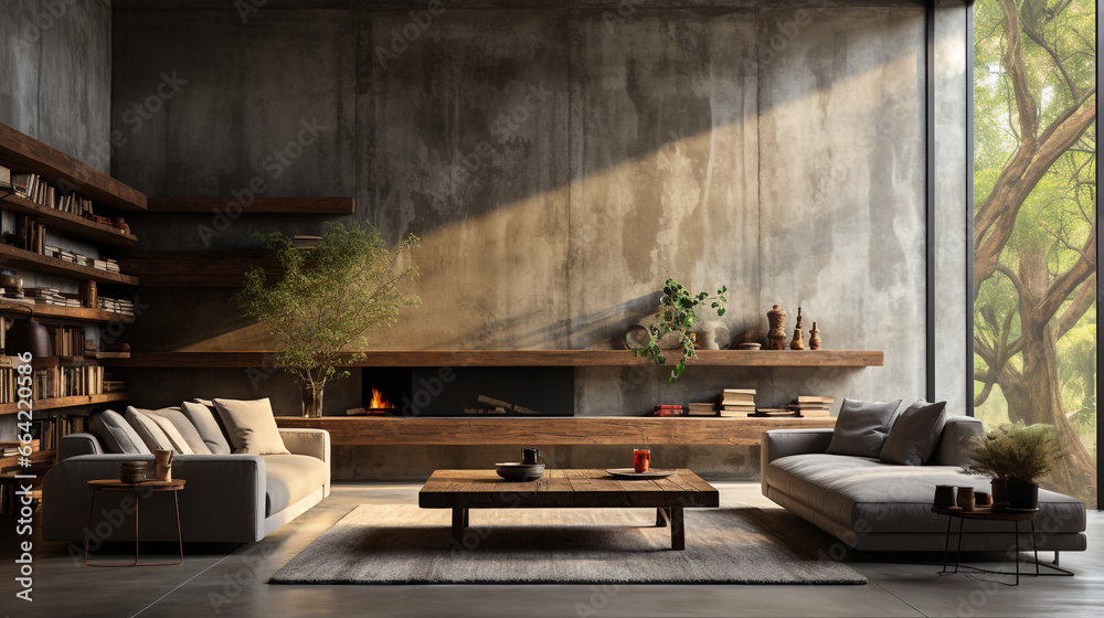 Lving room concrete texture wall Lving room concrete texture wall