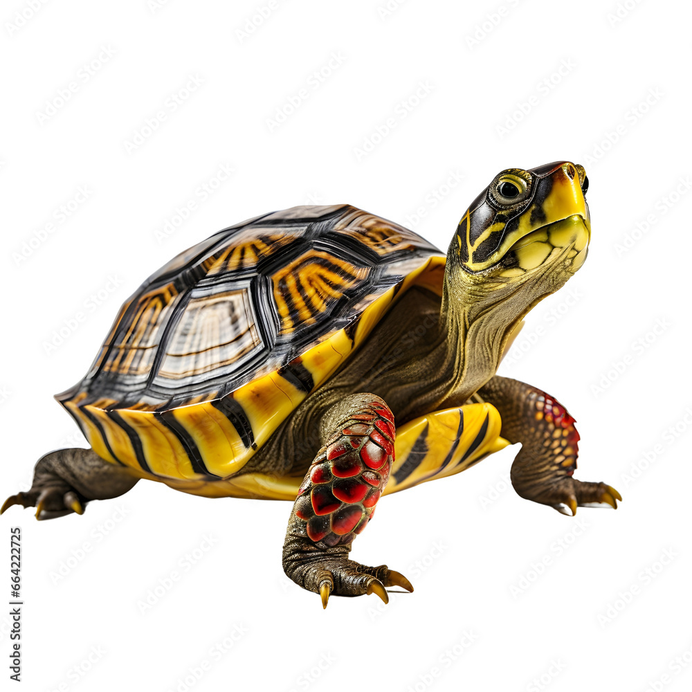 Fototapeta premium Green Sea Turtle isolated on white background cutout
