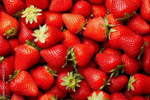 Texture of fresh strawberries as background.