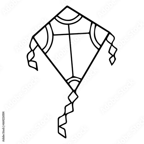kite line vector illustration